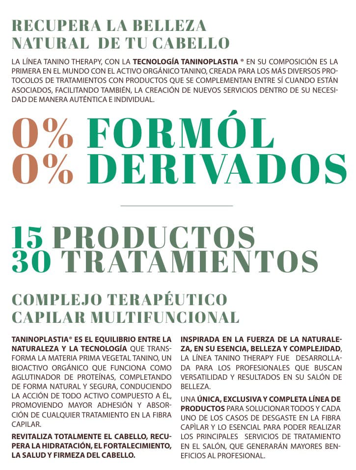 Tratamiento de taninoplastia en nuestra peluquería en O Barco de Valdeorras